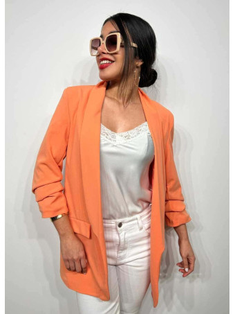 Blazer Frunces BIANCA Coral Claro HEVE