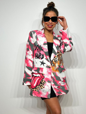 Blazer Print LOVE ME HARD 01 HEVE