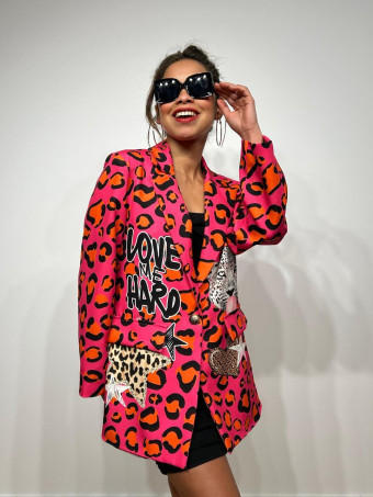 Blazer Print LOVE ME HARD 02 HEVE