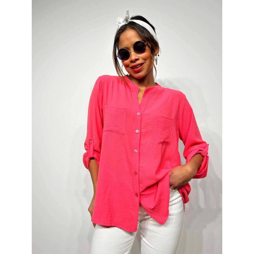 Camisa Fluida FLOSSIE Fucsia HEVE