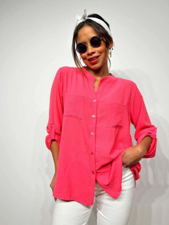 Camisa Fluida FLOSSIE Fucsia HEVE