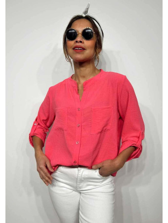 Camisa Fluida FLOSSIE Fucsia HEVE