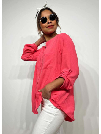 Camisa Fluida FLOSSIE Fucsia HEVE