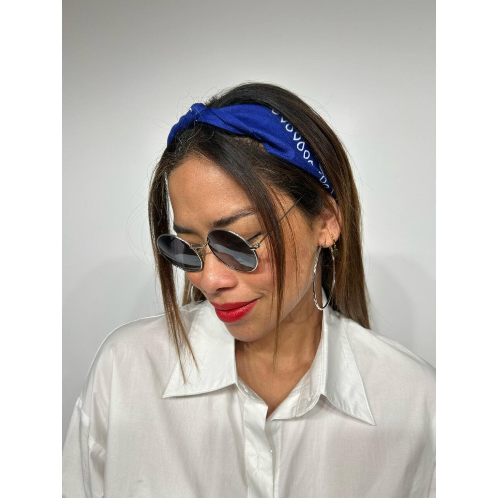 Bandana Cuadrada Cachemires Azul Klein HEVE