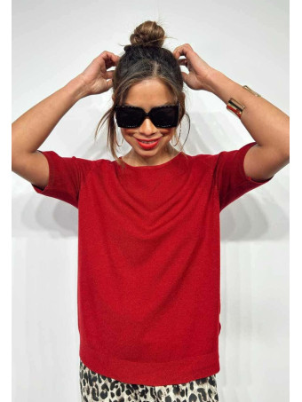 Punto Fino Manga Corta MARSYA Burdeos HEVE