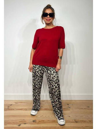 Punto Fino Manga Corta MARSYA Burdeos HEVE