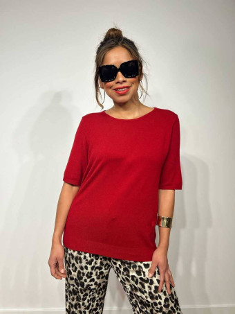 Punto Fino Manga Corta MARSYA Burdeos HEVE