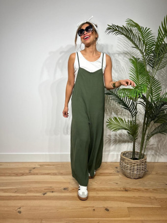 Conjunto Mono y Camiseta FADE Verde Militar HEVE