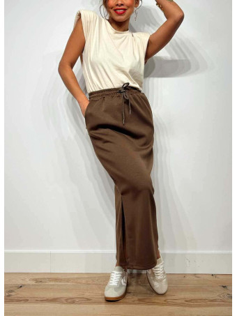 Falda Casual Soft Touch MASHUP Marrón HEVE