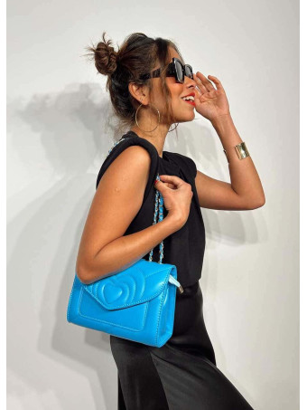 Bolso Corazón Cadena GLOVER Azul Capri HEVE