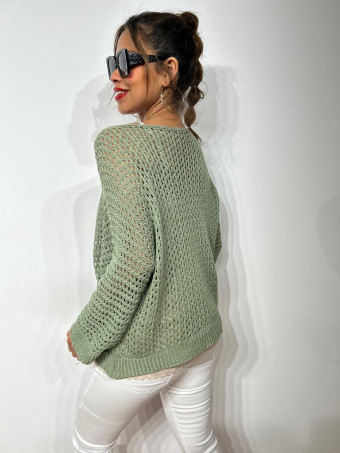 Punto Calado Corazón KEYLOVE Khaki HEVE