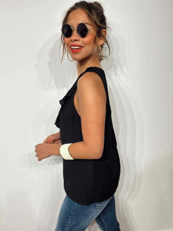Blusa Volantes DAMALS Negro HEVE