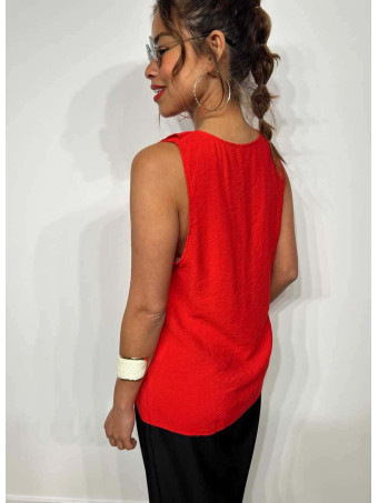Blusa Volantes DAMALS Rojo HEVE