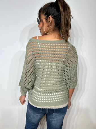 Punto Murciélago Calado SUNNYDAY Khaki HEVE