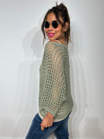 Punto Murciélago Calado SUNNYDAY Khaki HEVE