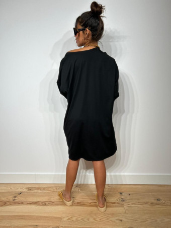 Vestido Oversize con Collar FRANTZ Negro HEVE