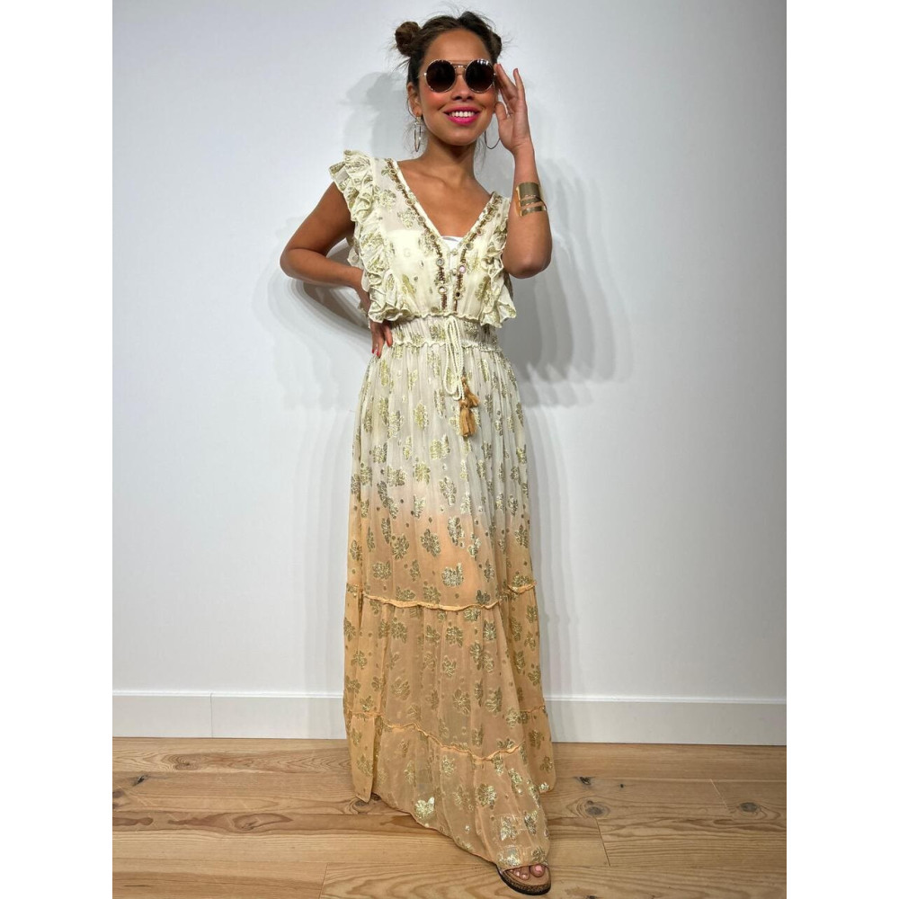Vestido Vaporoso Bordados BINLAY HEVE