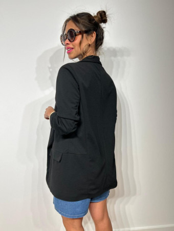 Blazer Frunces BIANCA Negro HEVE