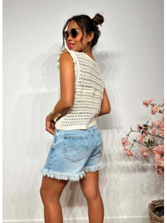 Falda-Pantalón Vaquera Desflecada NOLITA HEVE
