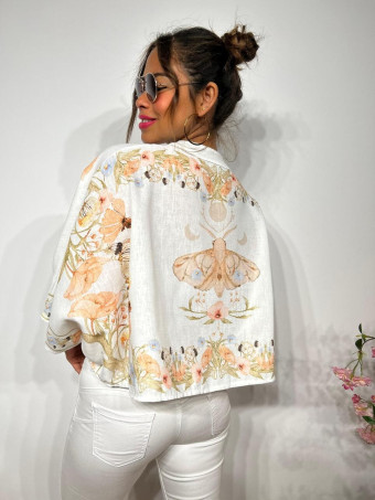 Blusa Estampada Manga Kimono HARUKA