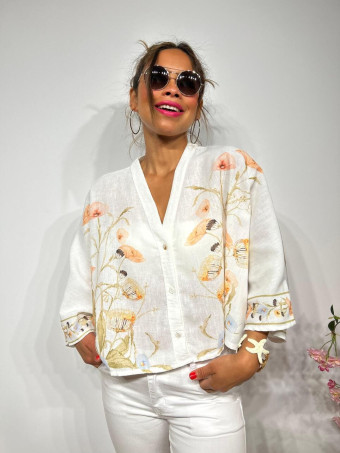 Blusa Estampada Manga Kimono HARUKA