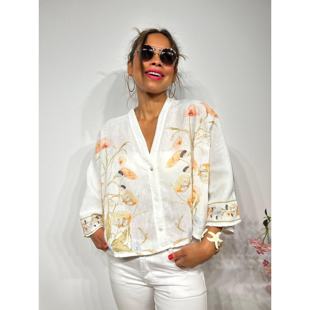 Blusa Estampada Manga Kimono HARUKA