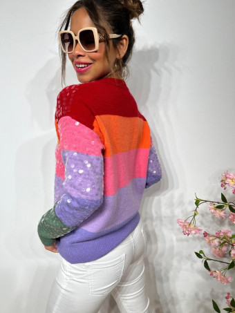 Punto Color Block Lentejuelas CHEYNE HEVE