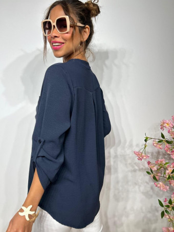 Camisa Fluida FLOSSIE Marino HEVE