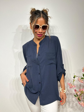 Camisa Fluida FLOSSIE Marino HEVE