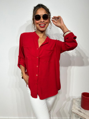 Camisa Fluida FLOSSIE Rojo HEVE