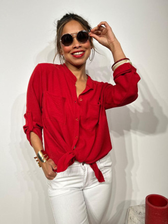 Camisa Fluida FLOSSIE Rojo HEVE