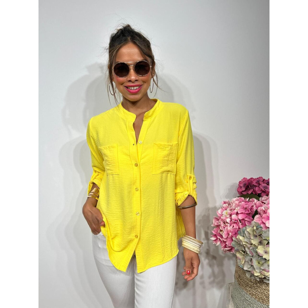 Camisa Fluida FLOSSIE Amarillo HEVE Camisa Fluida FLOSSIE Amarillo HEVE