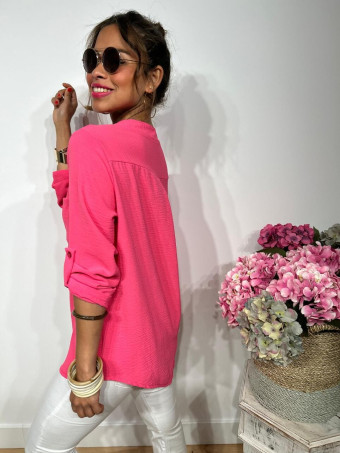 Camisa Fluida FLOSSIE Fucsia HEVE