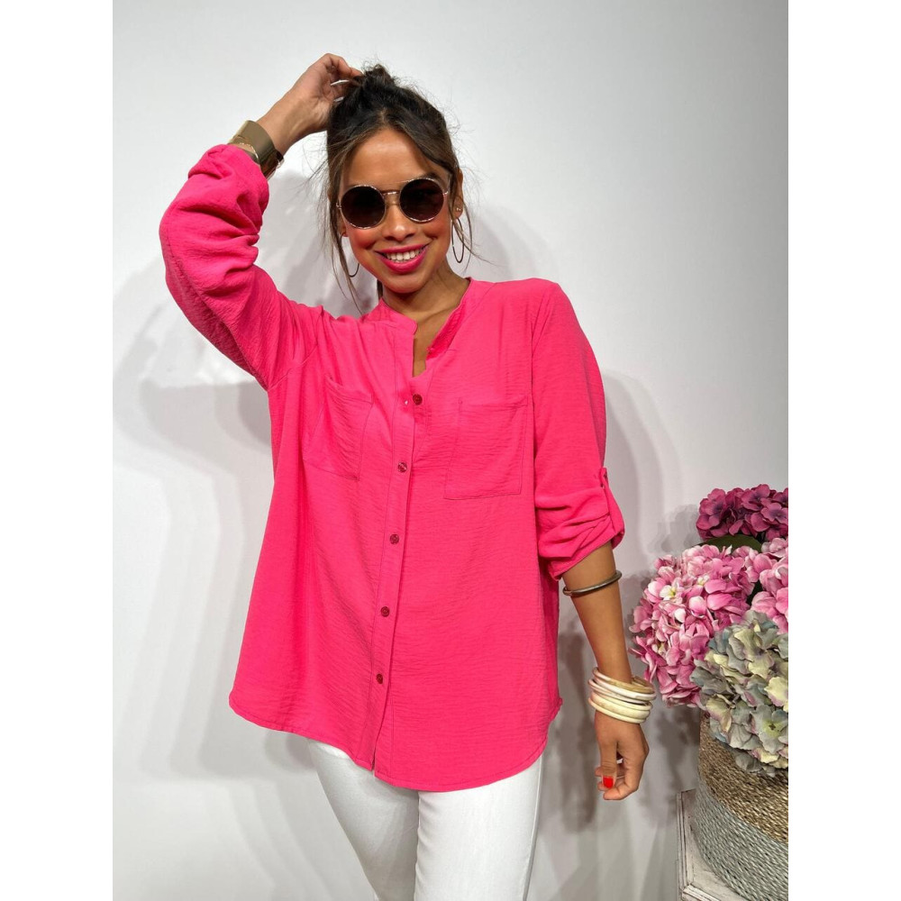 Camisa Fluida FLOSSIE Fucsia HEVE