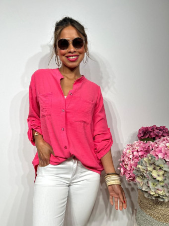 Camisa Fluida FLOSSIE Fucsia HEVE