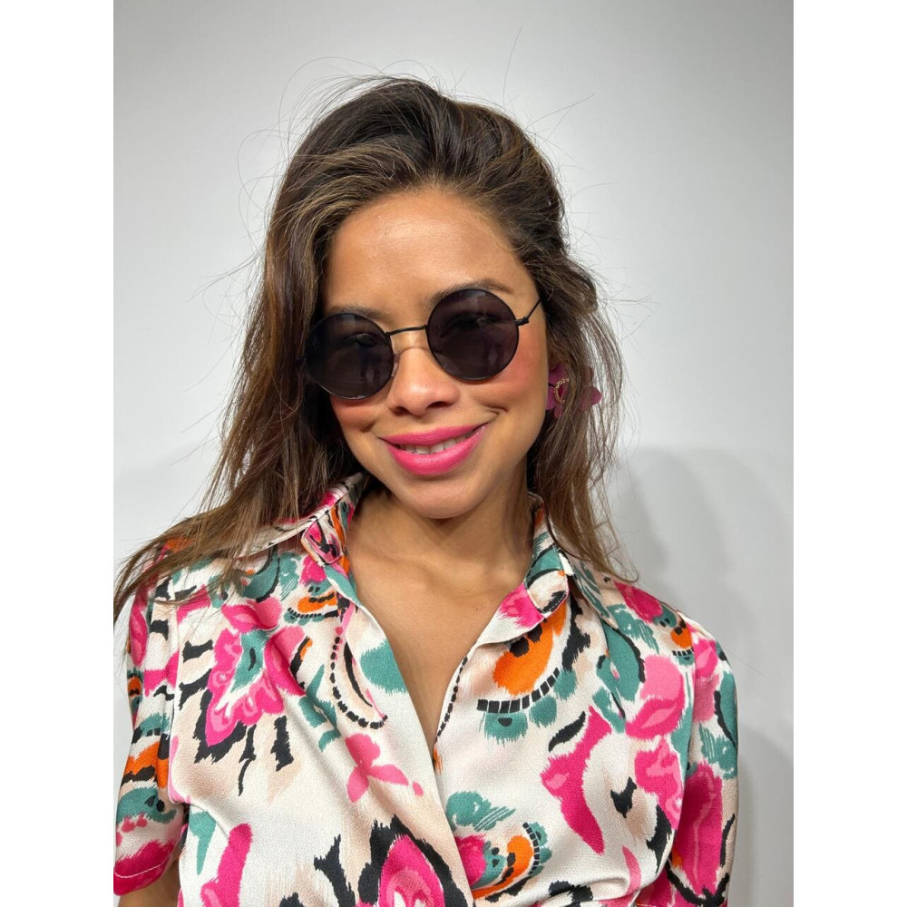 Gafas Sol Redondas Negro 26 HEVE Gafas Sol Redondas Negro 26 HEVE