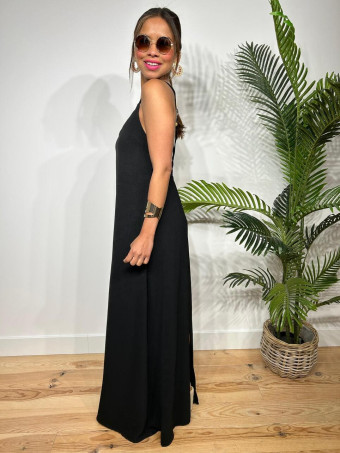 Vestido Tirantes Espalda Cruzada RIMBA Negro HEVE