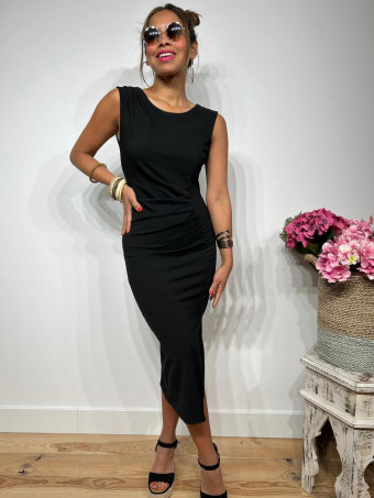 Vestido Entallado Canalé SENSEVA Negro HEVE