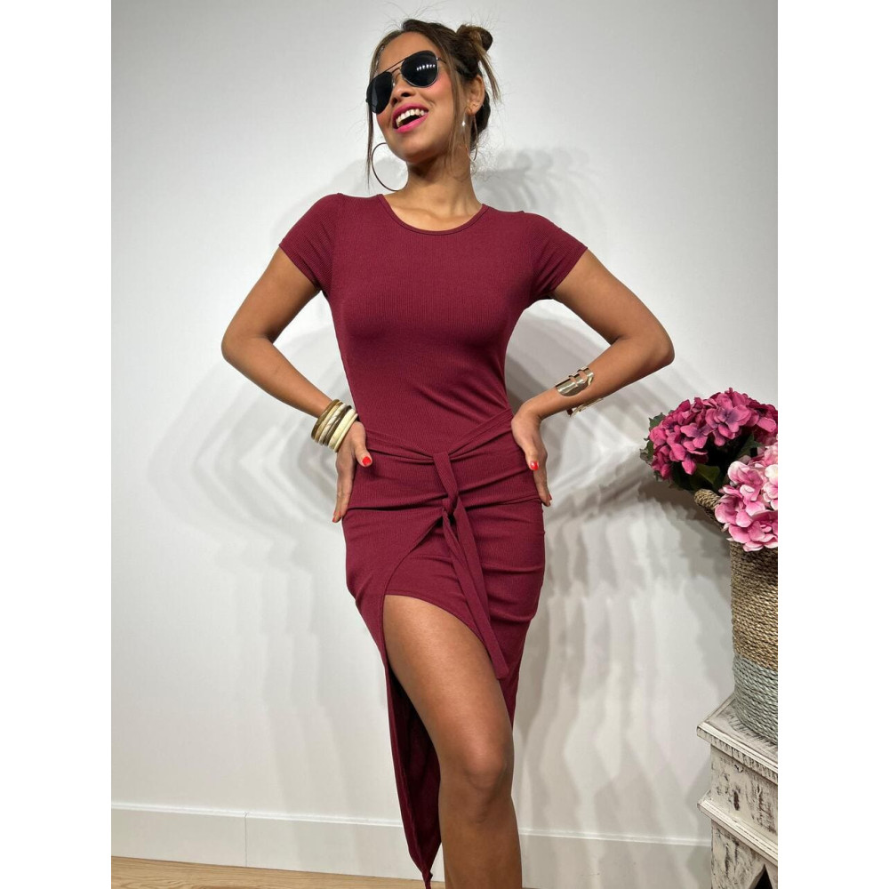 Vestido Pareo INDIA Burdeos HEVE Vestido Pareo INDIA Burdeos HEVE