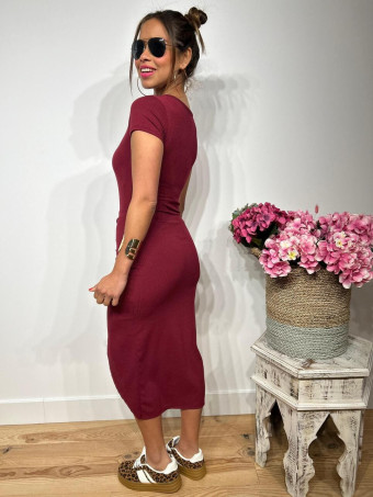 Vestido Pareo INDIA Burdeos HEVE