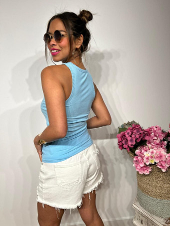 Camiseta Básica Canalé MELBRICK Azul HEVE