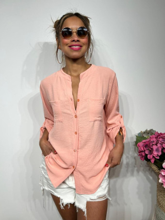Camisa Fluida FLOSSIE Rosa Peach HEVE