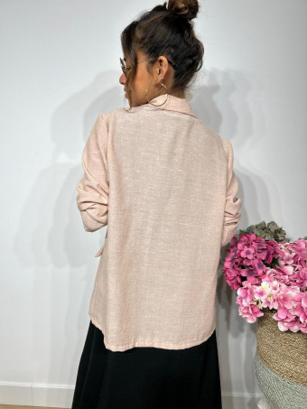 Blazer Efecto Lino LEGAND Rosa HEVE