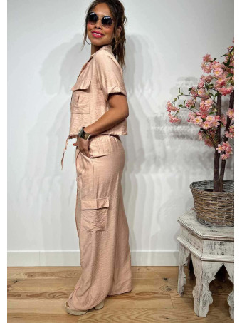 Conjunto Camisero Cargo WENCORY Nude HEVE