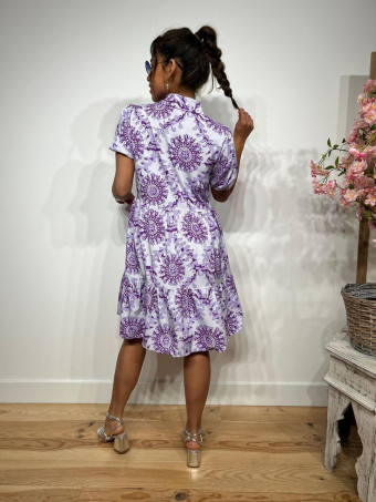 Vestido Camisero Estampado NOVANOOK - heve