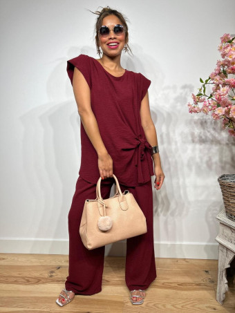 Bolso Abatanado Doble Asa KIMCHI Nude - heve