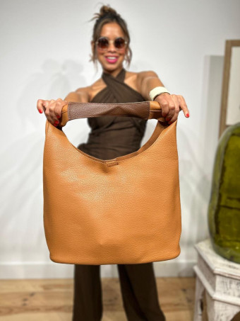 Bolso Hobo Grande VIMOTY Camel - heve