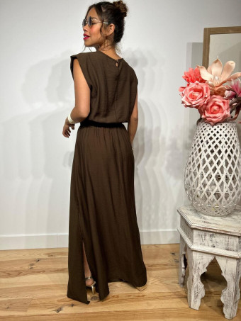 Conjunto Blusa y Falda VIONCE Marrón heve