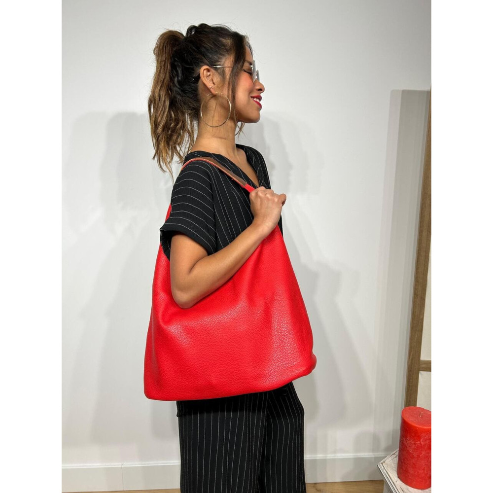 Bolso Hobo Grande VIMOTY Rojo heve Bolso Hobo Grande VIMOTY Rojo heve