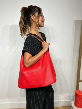 Bolso Hobo Grande VIMOTY Rojo heve